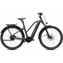 BICICLETA ELECTRICA CUBE KATHMANDU HYBRID DELUXE PRO 800 TRAPEZE BLACKFOREST CHROME 2027