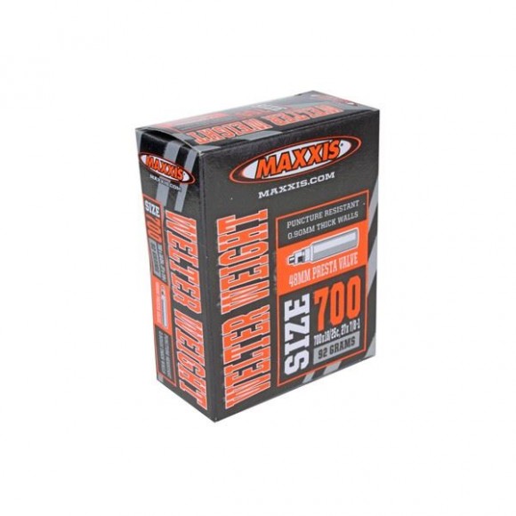 Camera 700X18/25 27X7/8-1 SV48 Maxxis Welterweight Auto Camera 700X18/25 27X7/8-1 SV48 Maxxis Welterweight Auto