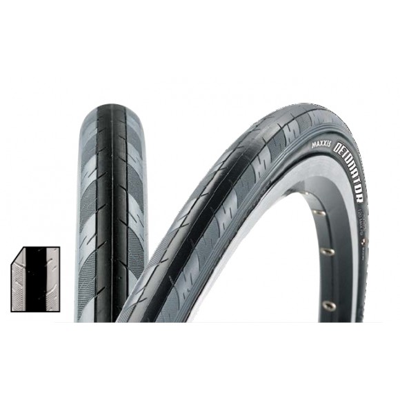 Anv.700X25C Maxxis Detonator black-grey 60TPI dual foldabil Road Anv.700X25C Maxxis Detonator black-grey 60TPI dual foldabil Road