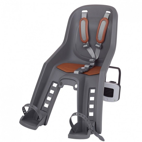 SCAUN COPII - POLISPORT - BUBBLY MINI PLUS, FF, fata, fixare spate cadru ( teava sa ), ECO QUICK, glisabil, gri c./maro SCAUN COPII - POLISPORT - BUBBLY MINI PLUS, FF, fata, fixare spate cadru ( teava sa ), ECO QUICK, glisabil, gri c./maro