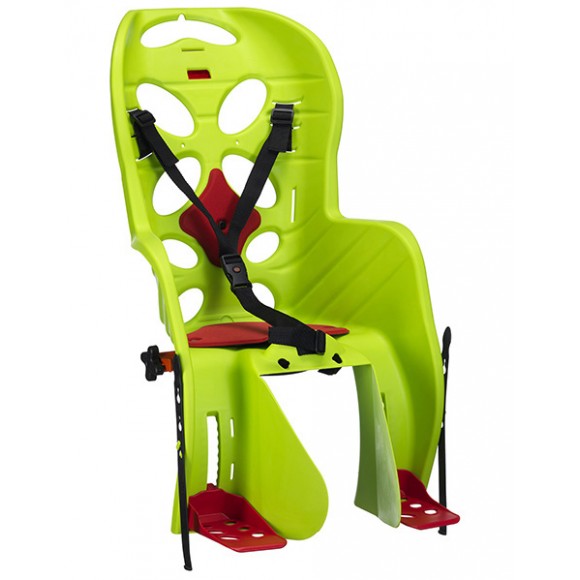 SCAUN COPII - HTP - FRAACH, spate, fixare spate portbagaj, verde/rosu