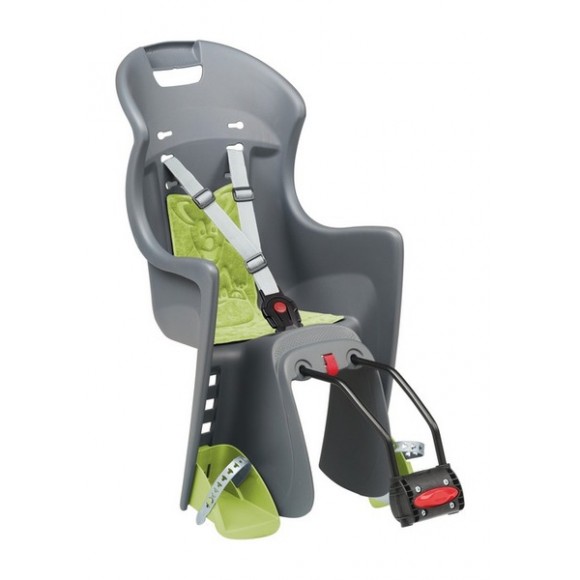 SCAUN COPII - POLISPORT - BOODIE, FFS, spate, fixare spate cadru( teava sa ), ECO QUICK, gri/verde SCAUN COPII - POLISPORT - BOODIE, FFS, spate, fixare spate cadru( teava sa ), ECO QUICK, gri/verde