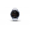 Ceas Garmin Fenix 7S rama argintie si curea din silicon alba, Culoare: White