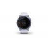 Ceas Garmin Fenix 7S rama argintie si curea din silicon alba, Culoare: White