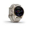 Ceas Garmin Fenix 7S Sapphire Solar Cream Gold cu bratara Light Sand, Culoare: Gold Ceas Garmin Fenix 7S Sapphire Solar Cream Gold cu bratara Light Sand, Culoare: Gold