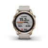 Ceas Garmin Fenix 7S Sapphire Solar Cream Gold cu bratara Light Sand, Culoare: Gold Ceas Garmin Fenix 7S Sapphire Solar Cream Gold cu bratara Light Sand, Culoare: Gold