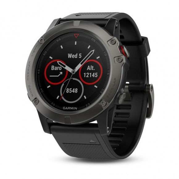 Ceas Garmin Fenix 5X Sapphire negru, Culoare: Black