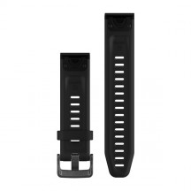 Curea Garmin Quickfit 20 silicon negru fenix 5S/6S, Culoare: Black