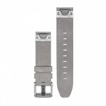 Curea Garmin Quickfit 20 Piele Suede Gri, Culoare: Grey