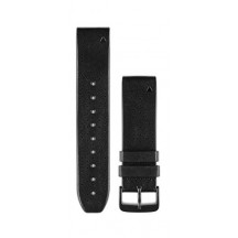 Curea Garmin Quickfit 22 Piele Perforata Neagra, Culoare: Black
