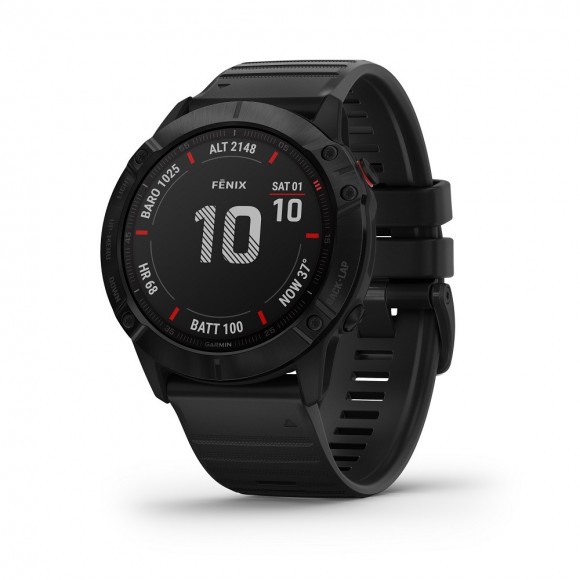 Ceas Garmin fenix 6 pro black, black band, Culoare: Black