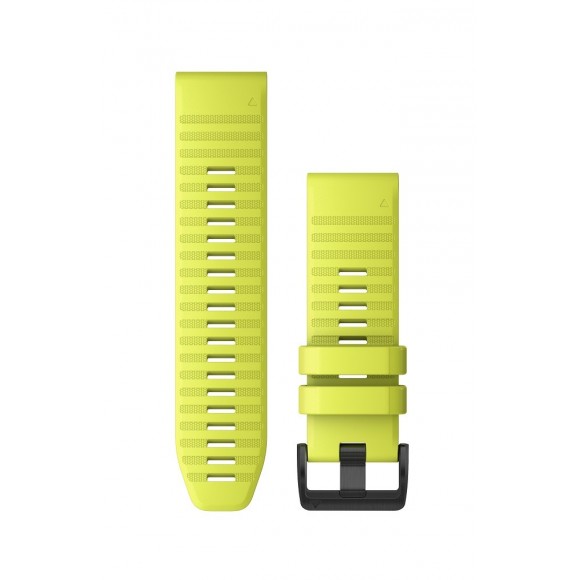 Curea Garmin Quickfit 26 Silicon galben striat, Culoare: Yellow