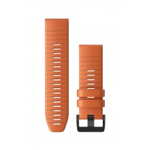 Curea Garmin Quickfit 26 Silicon orange striat, Culoare: Orange