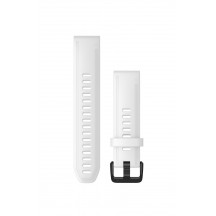 Curea Garmin Quickfit 20 silicon white, black Fenix 5S/6S, Culoare: White