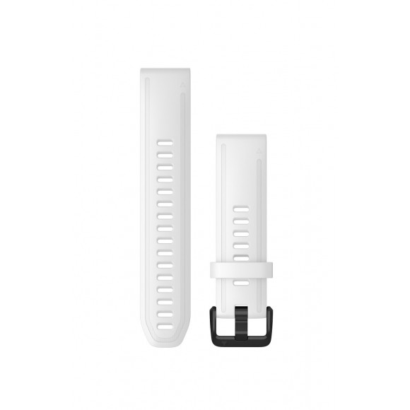 Curea Garmin Quickfit 20 silicon white, black Fenix 5S/6S, Culoare: White