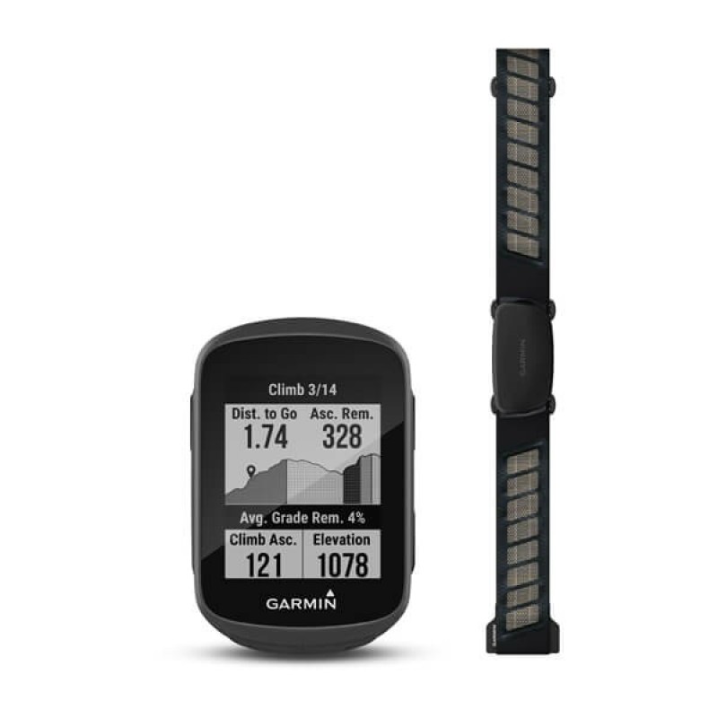 GPS Garmin Edge 130 Plus pachet HR, Culoare: Black