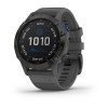 Ceas Garmin Fenix 6 Pro Solar black, slate gray band, Culoare: Black Ceas Garmin Fenix 6 Pro Solar black, slate gray band, Culoare: Black
