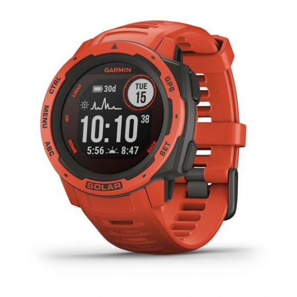 Ceas Garmin Instinct Solar flame red, Culoare: Red Ceas Garmin Instinct Solar flame red, Culoare: Red