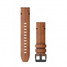 Curea Garmin Quickfit 22 piele chestnut, Culoare: Brown