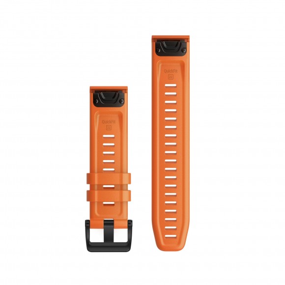 Curea Garmin Quickfit 22 Silicon Ember Orange, Culoare: Orange
