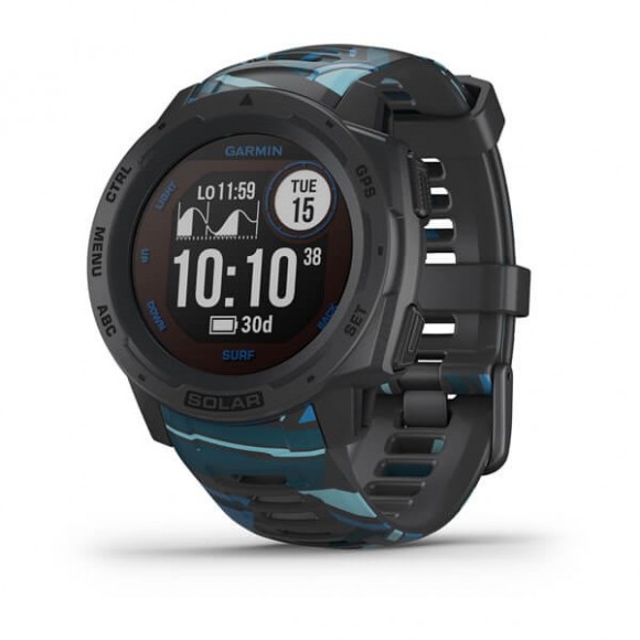 Ceas Garmin Instinct Solar Surf Edition Pipeline, Culoare: Black Ceas Garmin Instinct Solar Surf Edition Pipeline, Culoare: Black