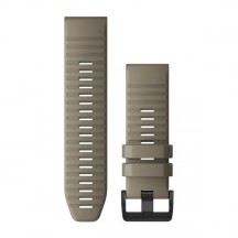Curea Garmin Quickfit 26 Silicon dark sandstone, Culoare: Light Sand
