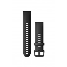 Curea Garmin Quickfit 20 silicon black fenix 5S, 6S, Culoare: Black