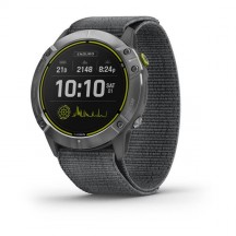 Garmin Enduro Steel Grey, curea sport gri, Culoare: Black