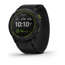 Garmin Enduro Carbon Grey DLC, curea sport neagra, Culoare: Black