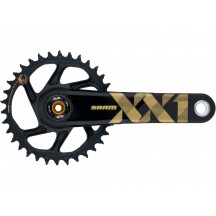 Angrenaj SRAM XX1 Eagle Direct Mount DUB 12V 175mm gold, Culoare: Black