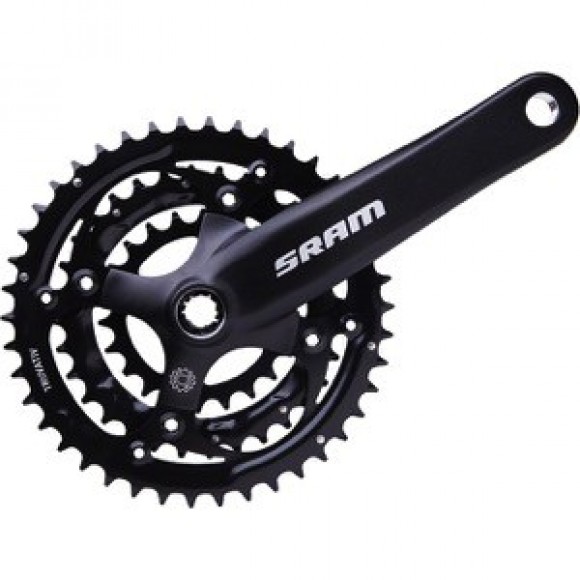 Angrenaj Sram S600 Triple 8V 175mm, Culoare: Black