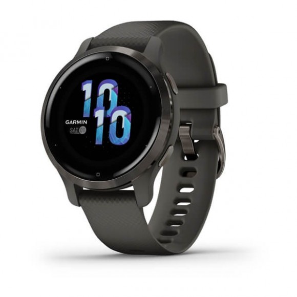 Ceas Garmin Venu 2S Slate Grey, Culoare: Black