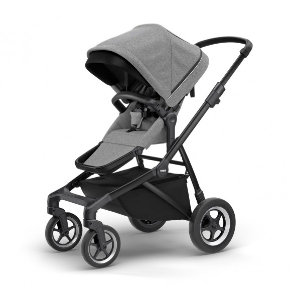 Carucior Thule SLEEK Cadru Negru si Copertina Gray Melange Carucior Thule SLEEK Cadru Negru si Copertina Gray Melange