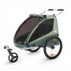 Carucior Chariot Thule Coaster XT Basil Green Carucior Chariot Thule Coaster XT Basil Green