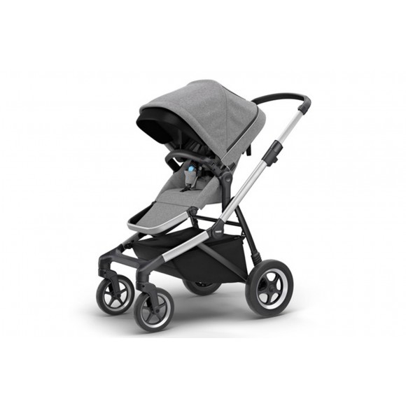 Carucior Thule SLEEK Cadru Gri si Copertina Grey Melange Carucior Thule SLEEK Cadru Gri si Copertina Grey Melange
