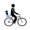 Scaun pentru copii, cu montare pe bicicleta in spate - Thule Yepp Maxi Frame mounted, White Scaun pentru copii, cu montare pe bicicleta in spate - Thule Yepp Maxi Frame mounted, White