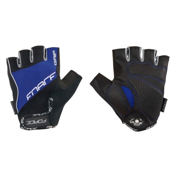 Manusi Force Grip gel negru/albastru Manusi Force Grip gel negru/albastru