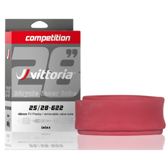 Camera Competition Latex VITTORIA 25/28-622 FV presta RVC 48mm Camera Competition Latex VITTORIA 25/28-622 FV presta RVC 48mm
