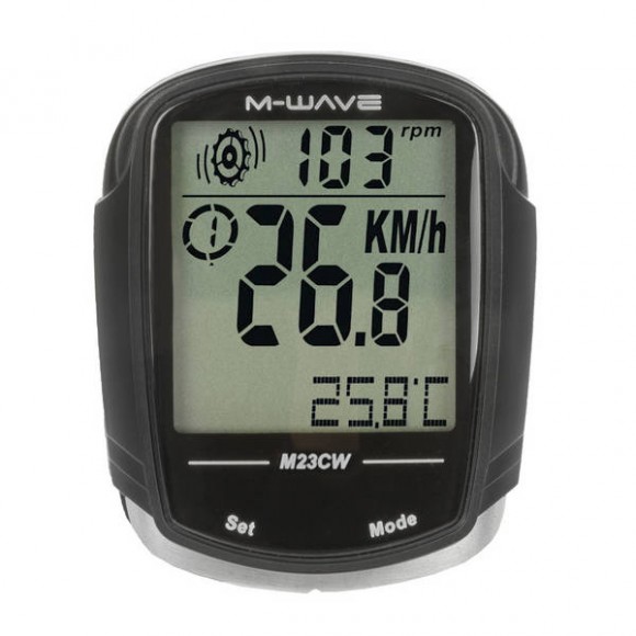 Bike Computer Wireless M-WAVE M23CW  23 Functii