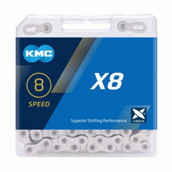 Lant KMC X8 Pentru 8 Viteze Silver/Silver