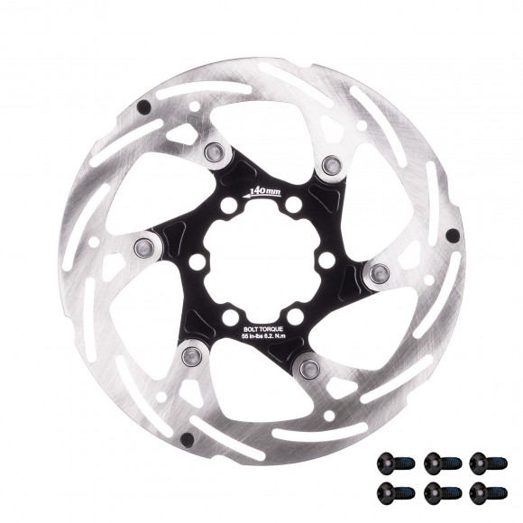 Disc frana Force 140mm 6 suruburi, negru Disc frana Force 140mm 6 suruburi, negru