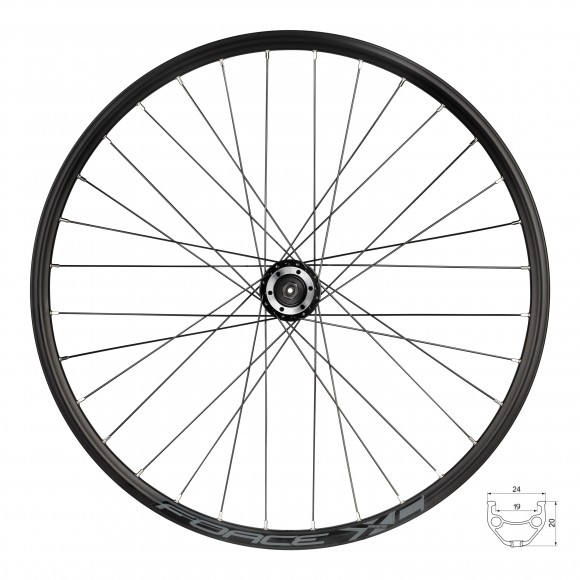 Roata fata 26 Force XC Disc 559x19 32h Roata fata 26 Force XC Disc 559x19 32h