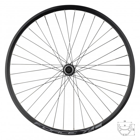 Roata fata 26 Force XC Disc 559x19 36h Roata fata 26 Force XC Disc 559x19 36h