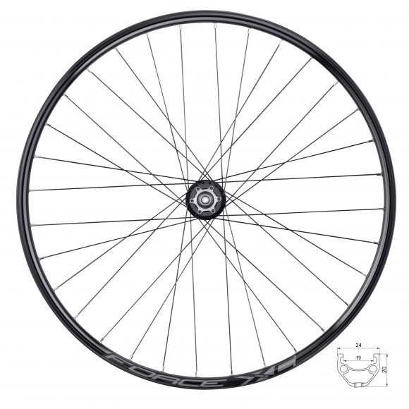 Roata fata 28 Force XC Disc 622x19 32h Roata fata 28 Force XC Disc 622x19 32h