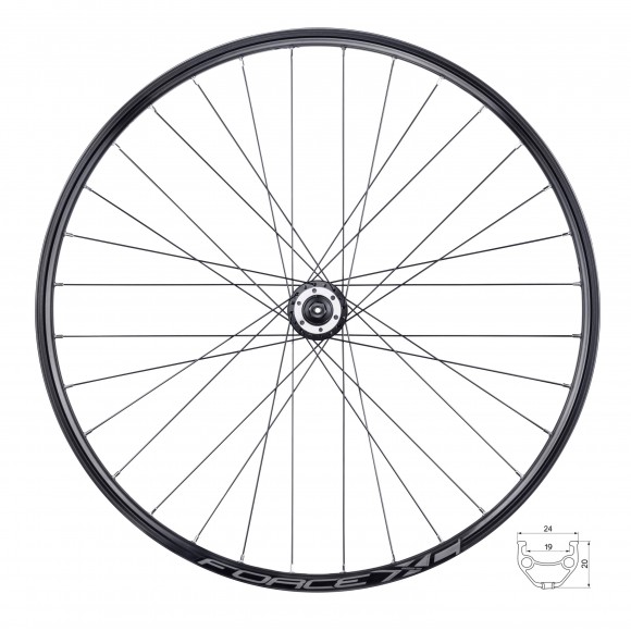 Roata Fata Force XC Disc 622x19 32H Roata Fata Force XC Disc 622x19 32H