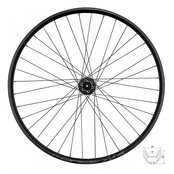Roata Spate Force XC Disc 622x19 36H Roata Spate Force XC Disc 622x19 36H