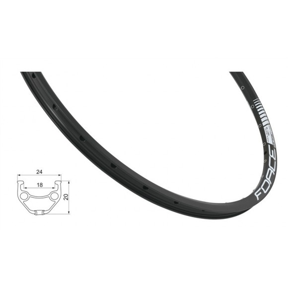 Janta Force Basic Disc 622x18 32h neagra Janta Force Basic Disc 622x18 32h neagra