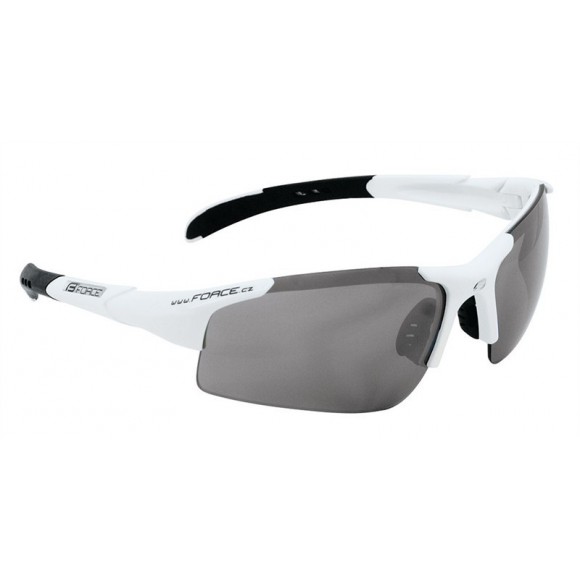 Ochelari Force Sport albi cu lentila fumurie Ochelari Force Sport albi cu lentila fumurie