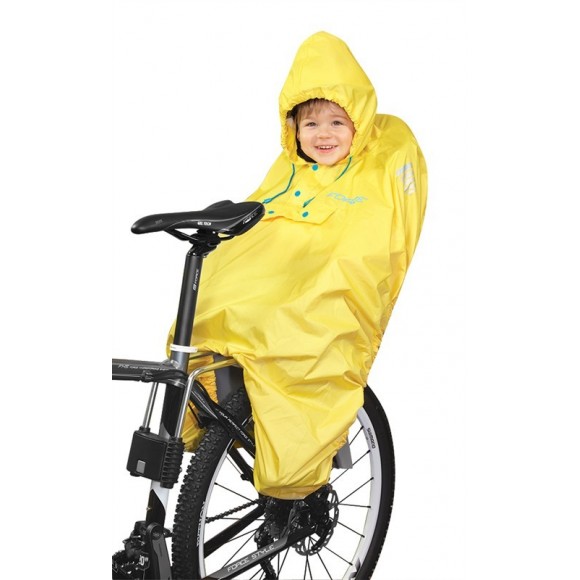 Pelerina ploaie Force pentru copii in scaun bicicleta galbena