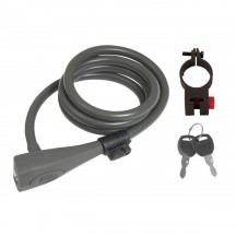 Lacat Force spiralat silicon 120 cm/10 mm gri
